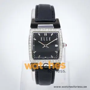 Elle Women’s Quartz Black Leather Strap Black Dial 29mm Watch EL20118S06N UAE DUBAI AJMAN SHARJAH ABU DHABI RAS AL KHAIMA UMM UL QUWAIN ALAIN FUJAIRAH