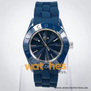 Lacoste Women’s Quartz Dark Blue Silicone Strap Dark Blue Dial 38mm Watch 2000725 UAE DUBAI AJMAN SHARJAH ABU DHABI RAS AL KHAIMA UMM UL QUWAIN ALAIN FUJAIRAH