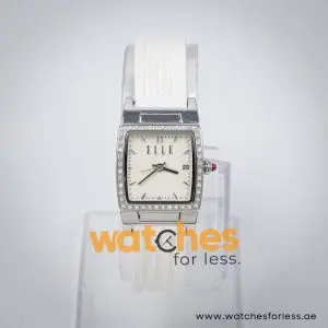 Elle Women’s Quartz White Silicone Strap Off-White Dial 23mm Watch EL20040P03N UAE DUBAI AJMAN SHARJAH ABU DHABI RAS AL KHAIMA UMM UL QUWAIN ALAIN FUJAIRAH