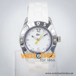 Lacoste Women’s Quartz White Silicone Strap White Dial 37mm Watch 2000751 UAE DUBAI AJMAN SHARJAH ABU DHABI RAS AL KHAIMA UMM UL QUWAIN ALAIN FUJAIRAH