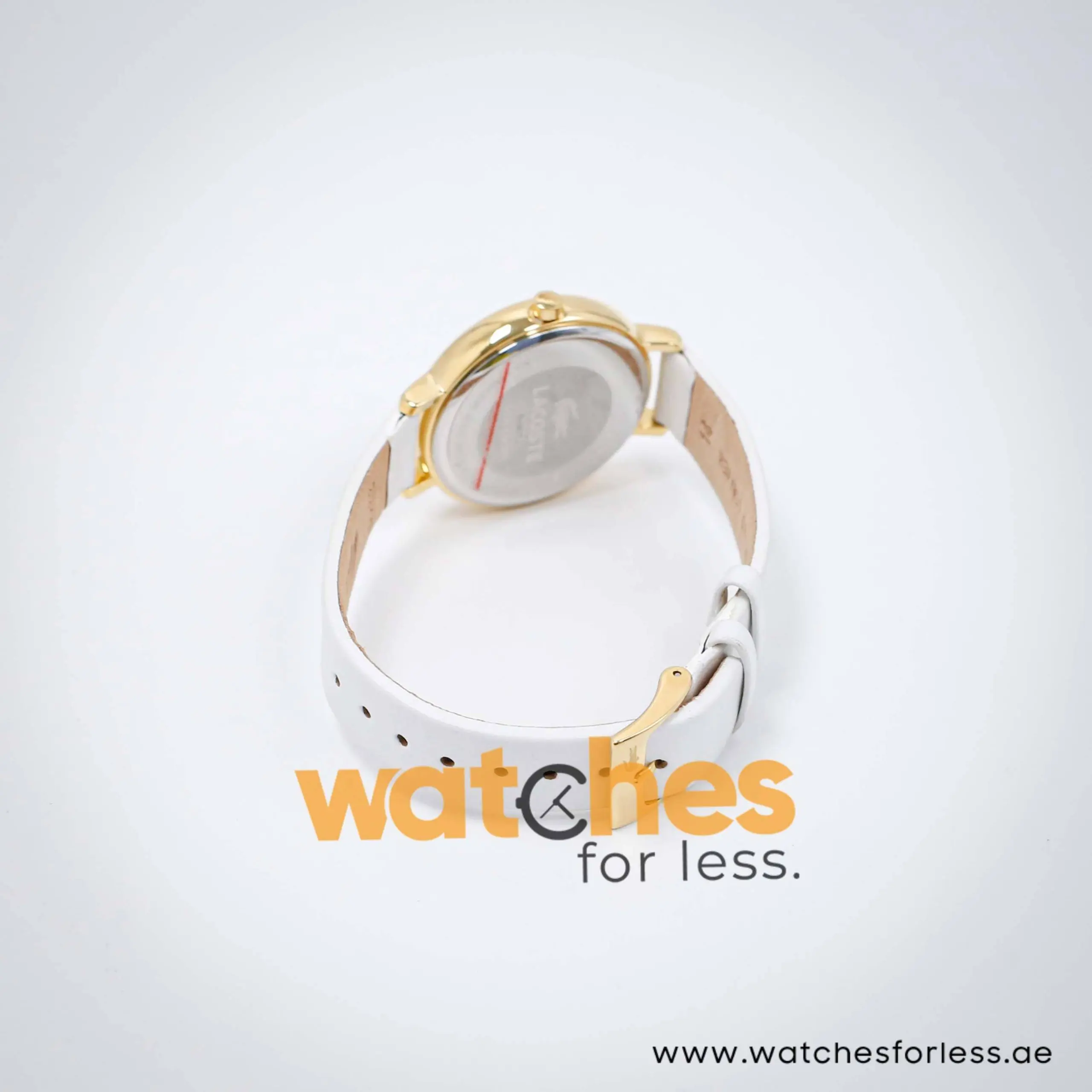 Lacoste Women’s Quartz White Leather Strap White Dial 35mm Watch 2000623 UAE DUBAI AJMAN SHARJAH ABU DHABI RAS AL KHAIMA UMM UL QUWAIN ALAIN FUJAIRAH
