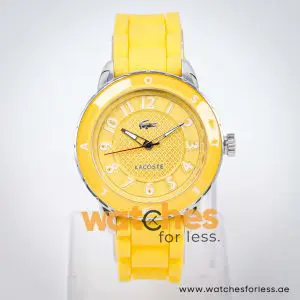 Lacoste Women’s Yellow Silicone Strap Yellow Dial 40mm Watch 2000745