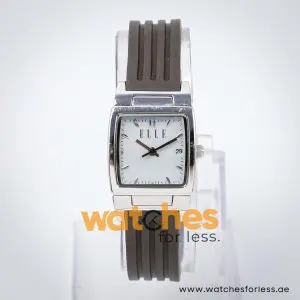 Elle Women’s Quartz Grey Silicone Strap Light Grey Dial 23mm Watch EL20039P03N UAE DUBAI AJMAN SHARJAH ABU DHABI RAS AL KHAIMA UMM UL QUWAIN ALAIN FUJAIRAH