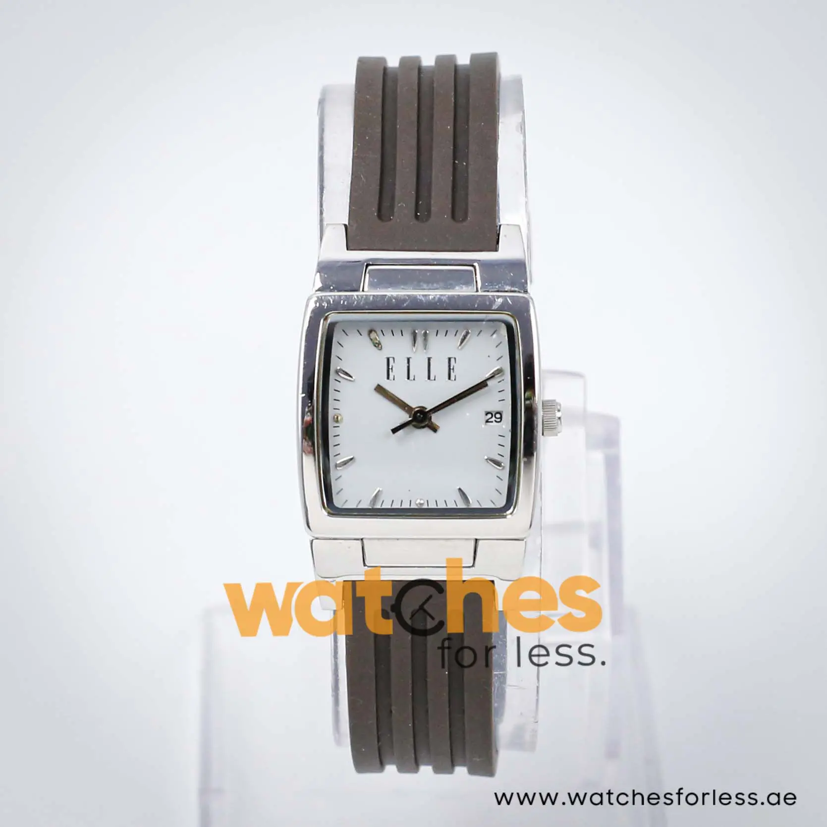 Elle Women’s Quartz Grey Silicone Strap Light Grey Dial 23mm Watch EL20039P03N UAE DUBAI AJMAN SHARJAH ABU DHABI RAS AL KHAIMA UMM UL QUWAIN ALAIN FUJAIRAH