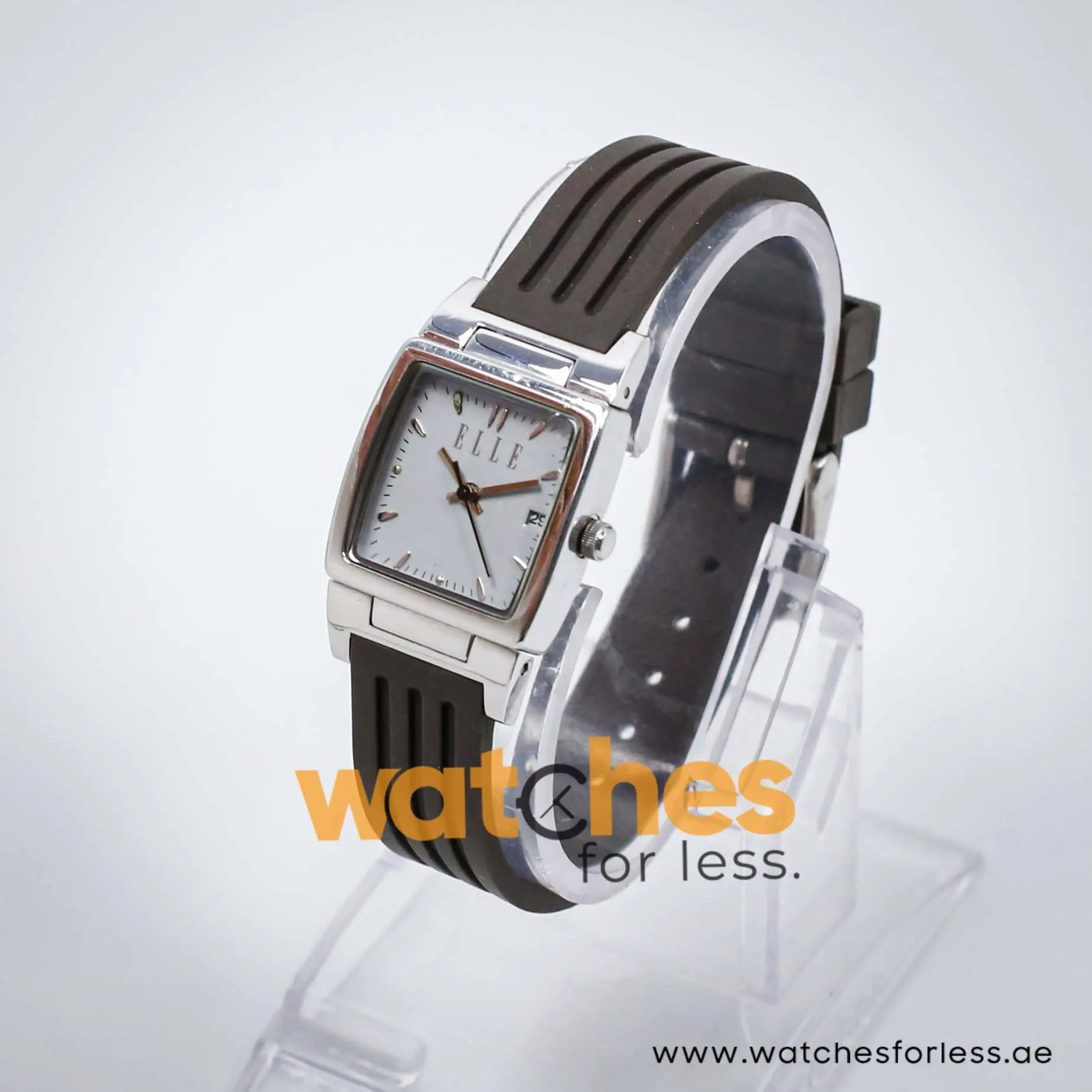 Elle Women’s Quartz Grey Silicone Strap Light Grey Dial 23mm Watch EL20039P03N UAE DUBAI AJMAN SHARJAH ABU DHABI RAS AL KHAIMA UMM UL QUWAIN ALAIN FUJAIRAH