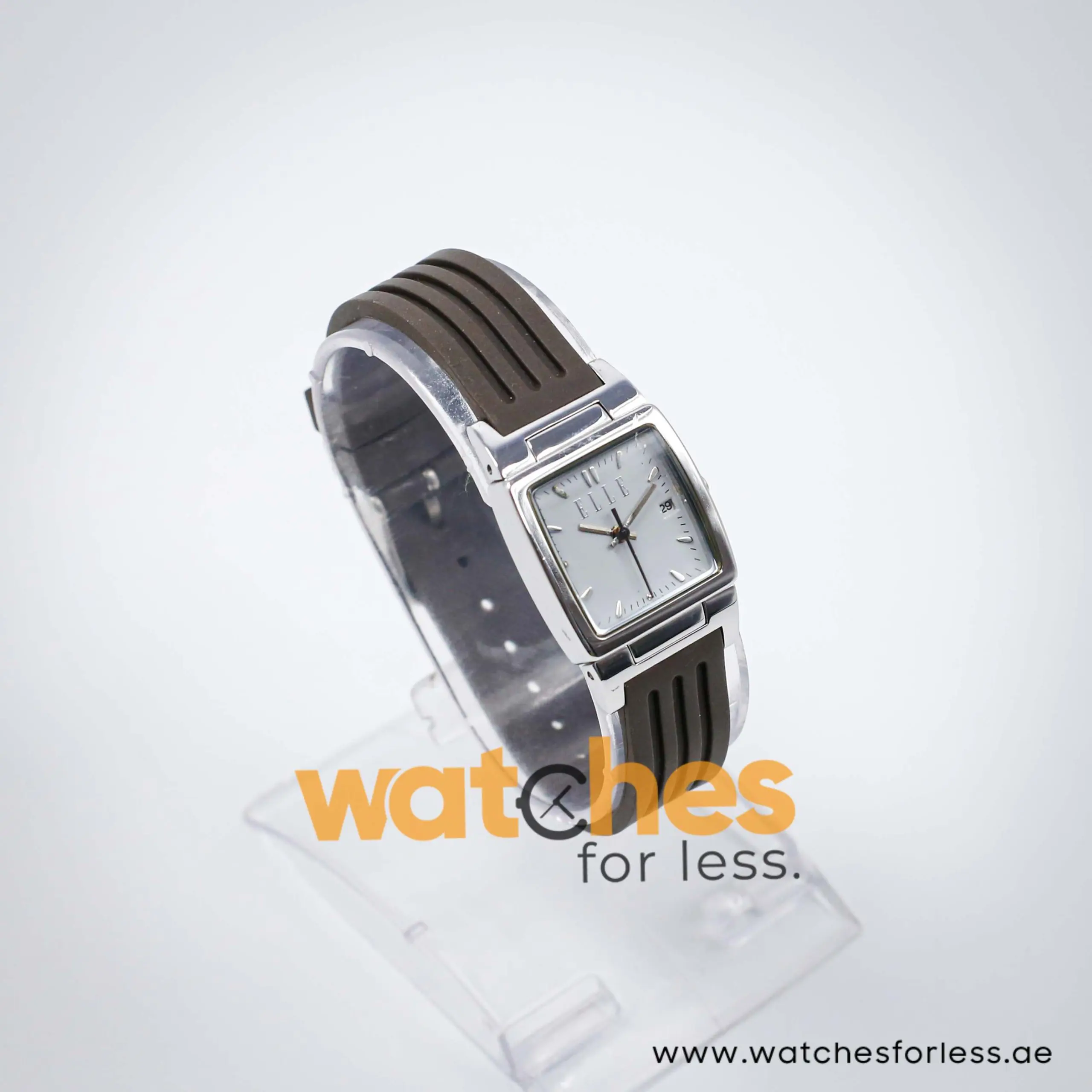 Elle Women’s Quartz Grey Silicone Strap Light Grey Dial 23mm Watch EL20039P03N UAE DUBAI AJMAN SHARJAH ABU DHABI RAS AL KHAIMA UMM UL QUWAIN ALAIN FUJAIRAH
