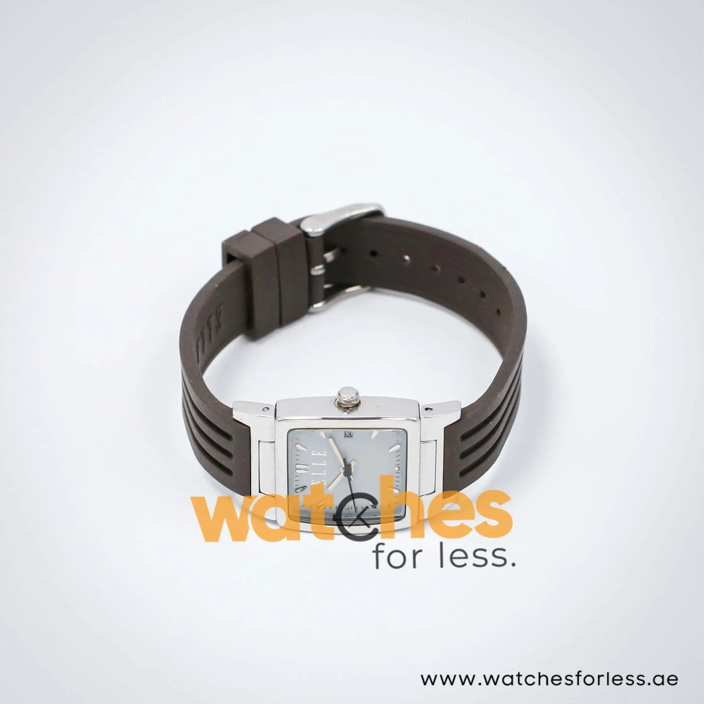 Elle Women’s Quartz Grey Silicone Strap Light Grey Dial 23mm Watch EL20039P03N UAE DUBAI AJMAN SHARJAH ABU DHABI RAS AL KHAIMA UMM UL QUWAIN ALAIN FUJAIRAH