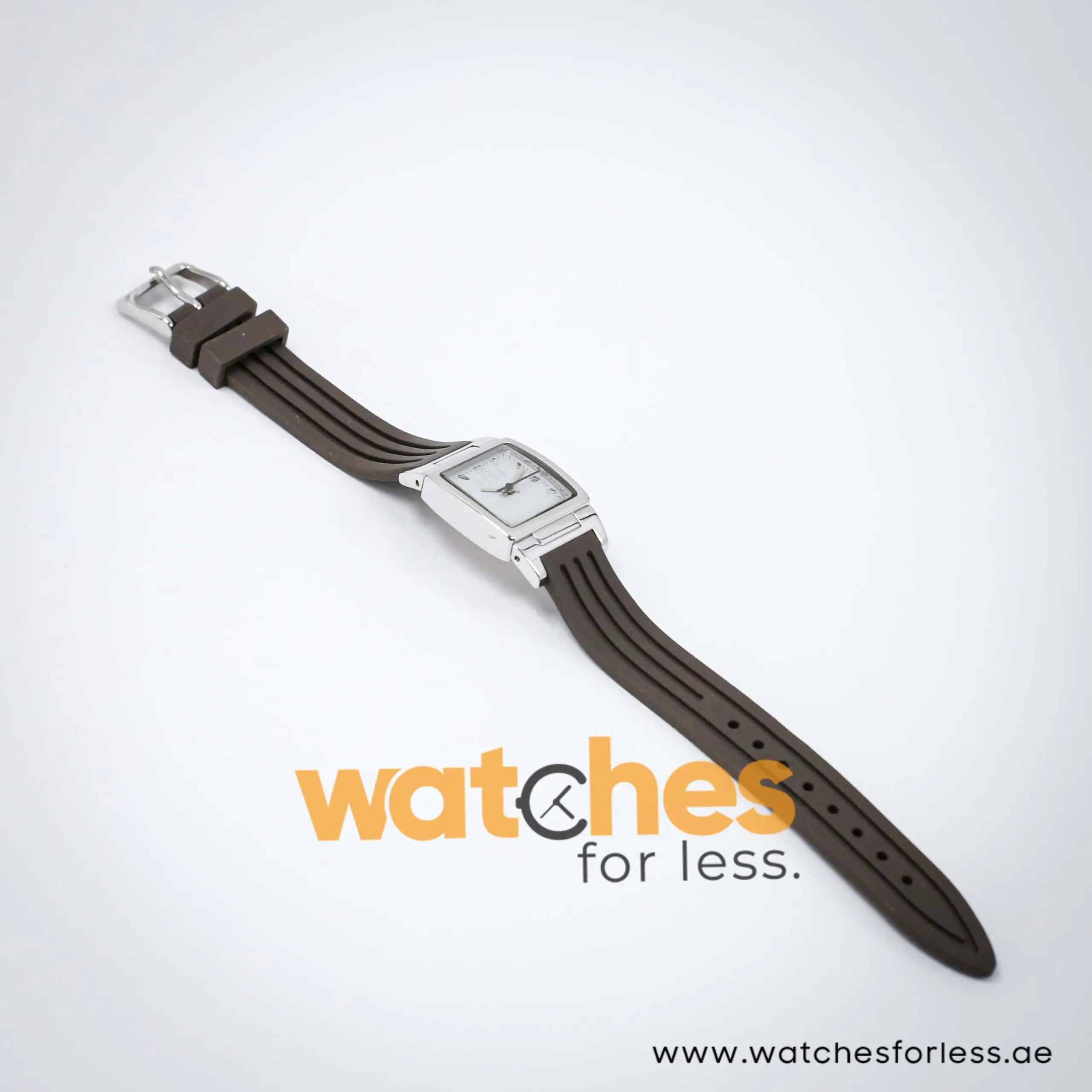 Elle Women’s Quartz Grey Silicone Strap Light Grey Dial 23mm Watch EL20039P03N UAE DUBAI AJMAN SHARJAH ABU DHABI RAS AL KHAIMA UMM UL QUWAIN ALAIN FUJAIRAH