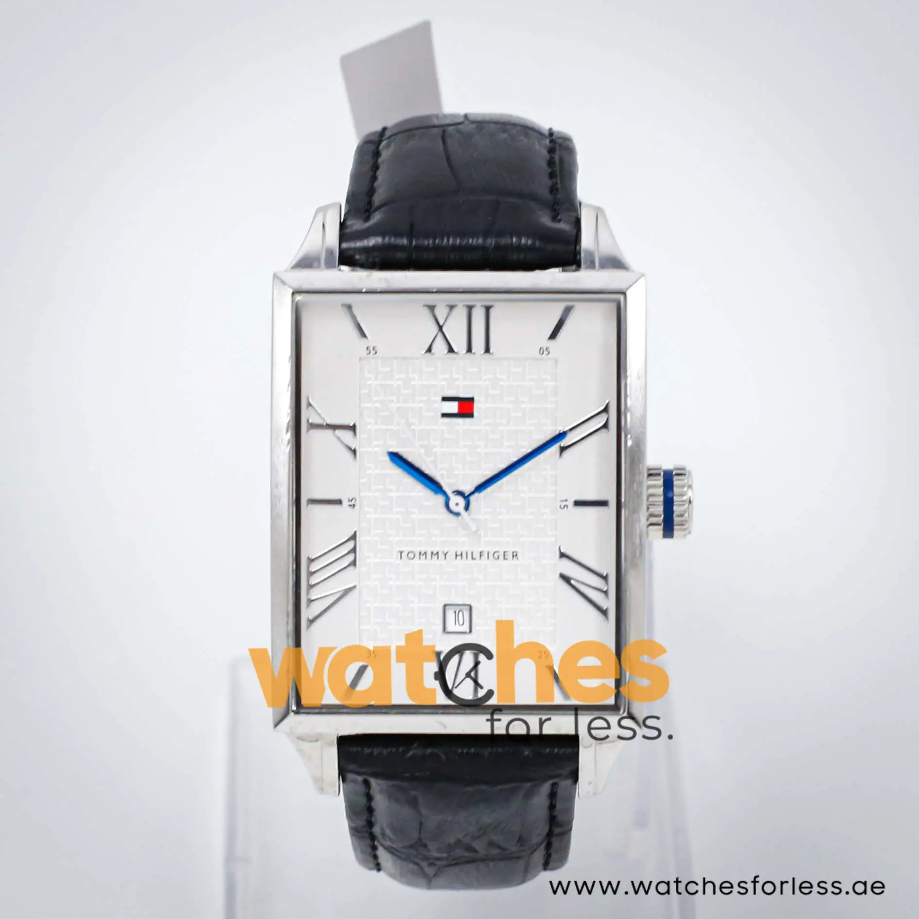 Tommy Hilfiger Men’s Quartz Black Leather Strap Silver Sunray Dial 34mm Watch 1710218 UAE DUBAI AJMAN SHARJAH ABU DHABI RAS AL KHAIMA UMM UL QUWAIN ALAIN FUJAIRAH