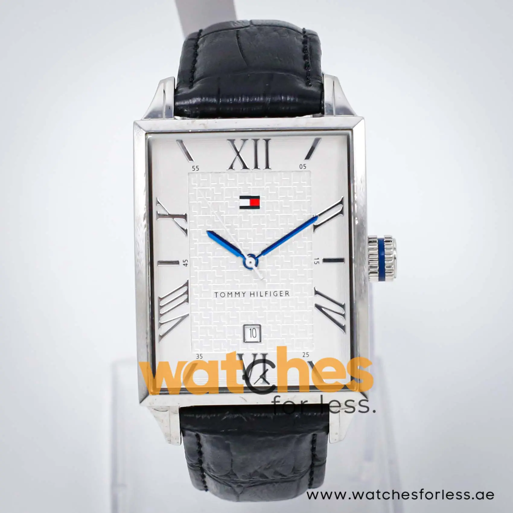Tommy Hilfiger Men’s Quartz Black Leather Strap Silver Sunray Dial 34mm Watch 1710218 UAE DUBAI AJMAN SHARJAH ABU DHABI RAS AL KHAIMA UMM UL QUWAIN ALAIN FUJAIRAH