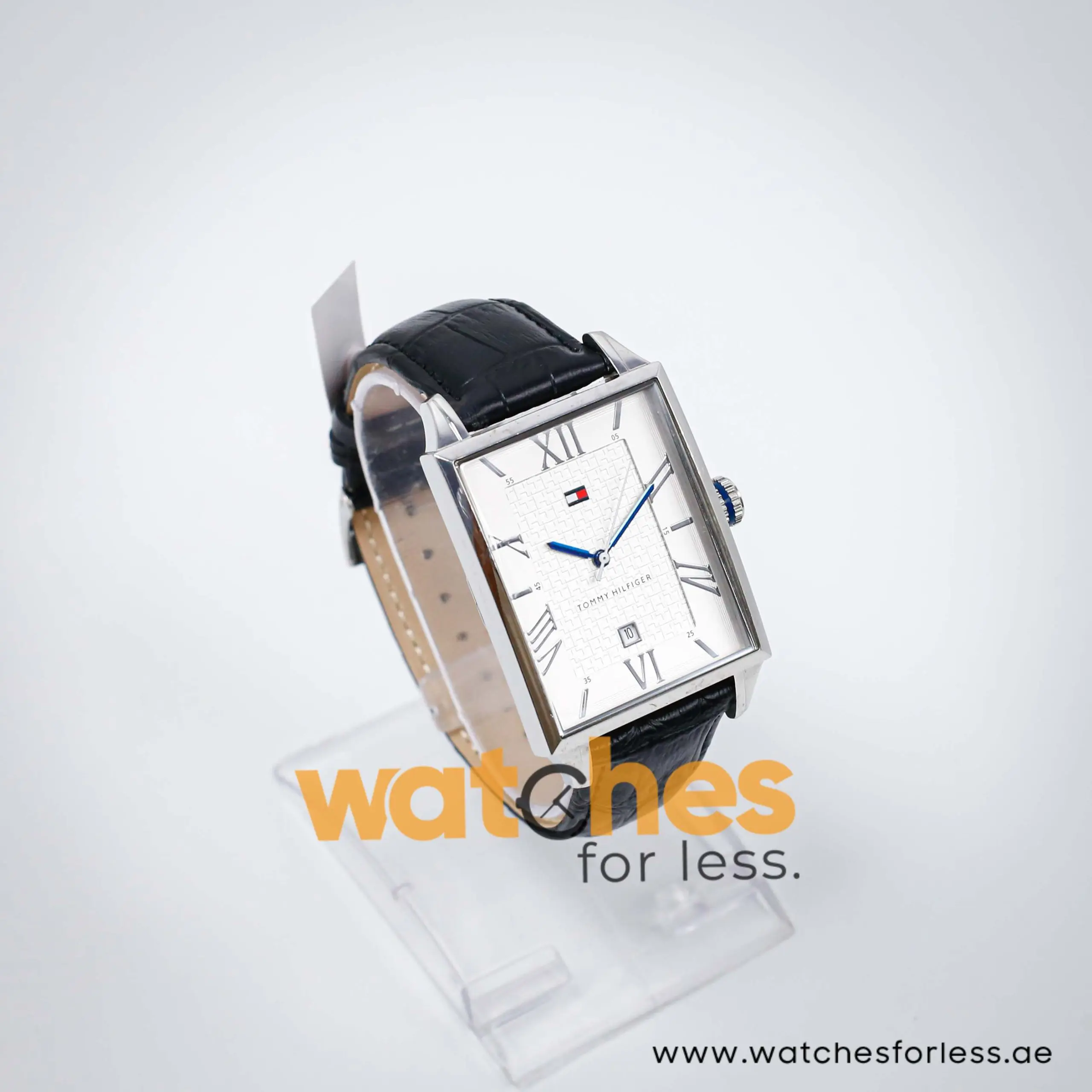 Tommy Hilfiger Men’s Quartz Black Leather Strap Silver Sunray Dial 34mm Watch 1710218 UAE DUBAI AJMAN SHARJAH ABU DHABI RAS AL KHAIMA UMM UL QUWAIN ALAIN FUJAIRAH