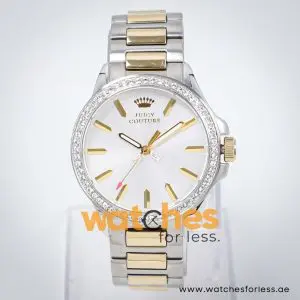 Juicy Couture Women’s Quartz Two Tone Stainless Steel Silver Dial 38mm Watch 1901023 UAE DUBAI AJMAN SHARJAH ABU DHABI RAS AL KHAIMA UMM UL QUWAIN ALAIN FUJAIRAH