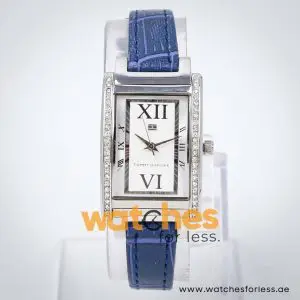 Tommy Hilfiger Women’s Quartz Blue Leather Strap Silver Dial 24mm Watch 1780813 UAE DUBAI AJMAN SHARJAH ABU DHABI RAS AL KHAIMA UMM UL QUWAIN ALAIN FUJAIRAH