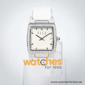 Elle Women’s Quartz White Silicone Strap Off-White Dial 29mm Watch EL20118P01N UAE DUBAI AJMAN SHARJAH ABU DHABI RAS AL KHAIMA UMM UL QUWAIN ALAIN FUJAIRAH