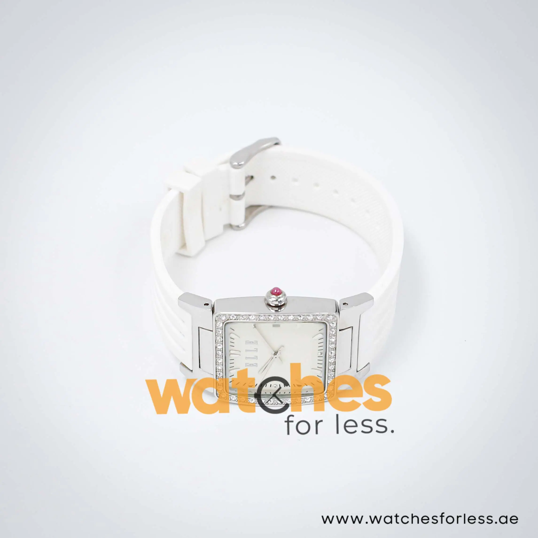 Elle Women’s Quartz White Silicone Strap Off-White Dial 29mm Watch EL20118P01N UAE DUBAI AJMAN SHARJAH ABU DHABI RAS AL KHAIMA UMM UL QUWAIN ALAIN FUJAIRAH
