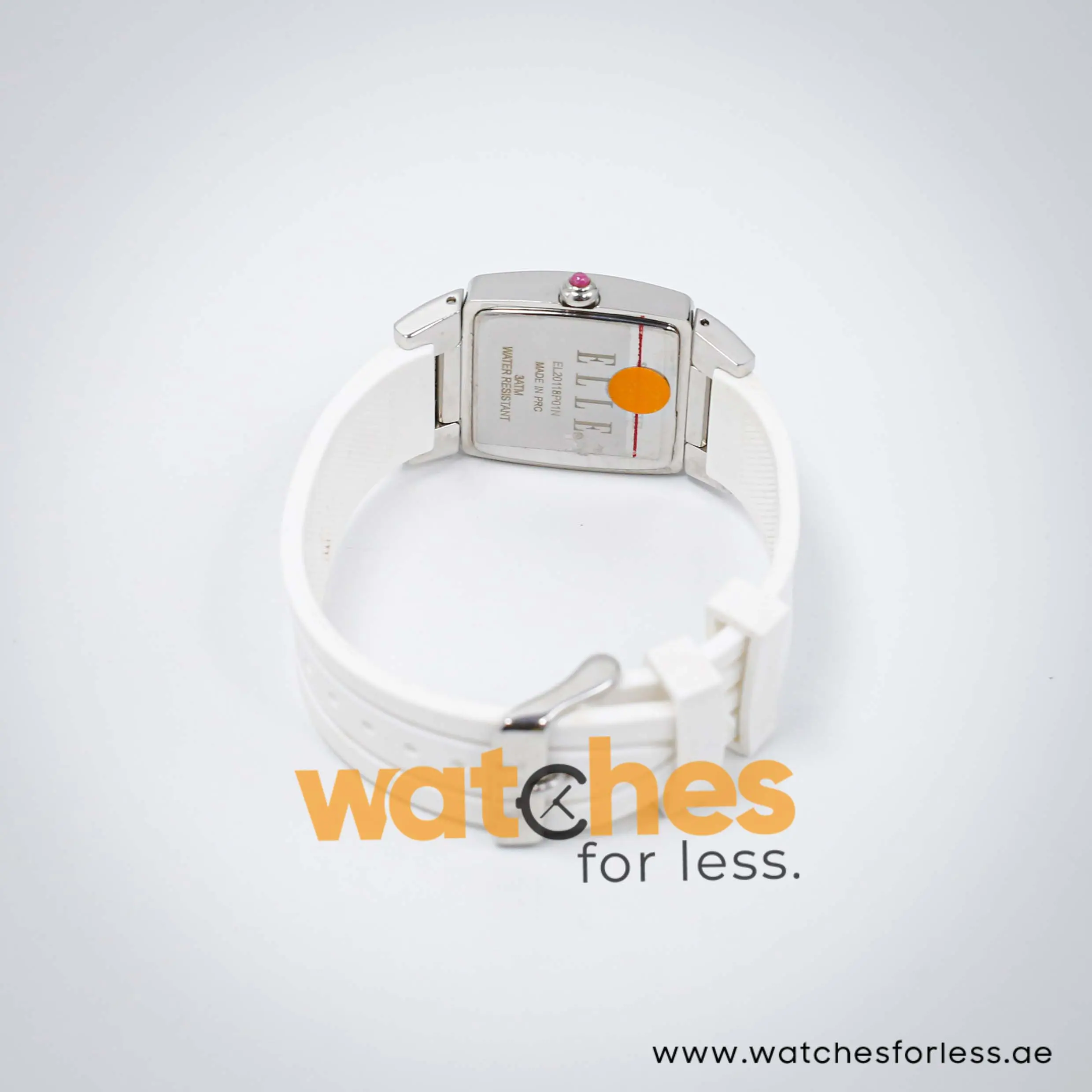 Elle Women’s Quartz White Silicone Strap Off-White Dial 29mm Watch EL20118P01N UAE DUBAI AJMAN SHARJAH ABU DHABI RAS AL KHAIMA UMM UL QUWAIN ALAIN FUJAIRAH