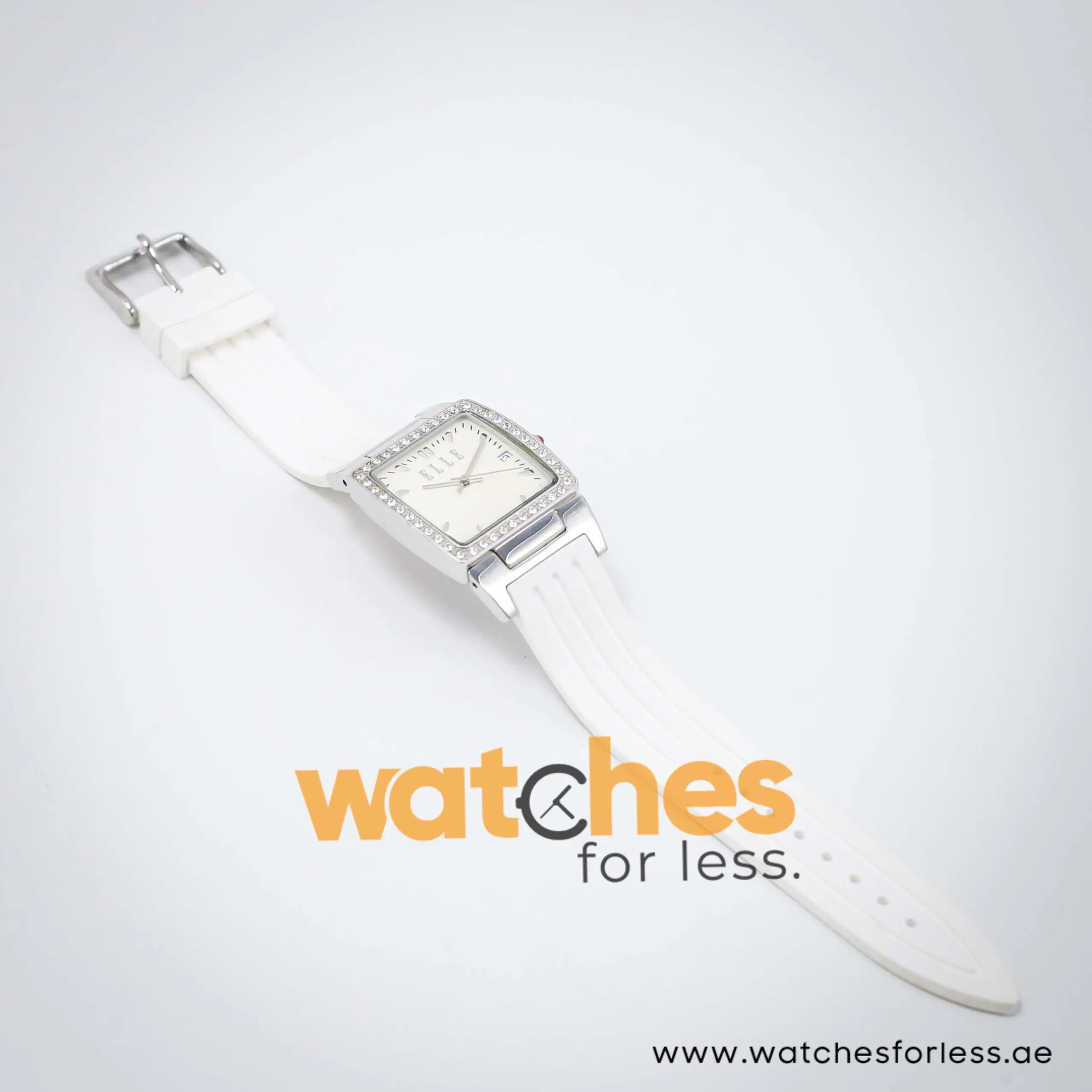 Elle Women’s Quartz White Silicone Strap Off-White Dial 29mm Watch EL20118P01N UAE DUBAI AJMAN SHARJAH ABU DHABI RAS AL KHAIMA UMM UL QUWAIN ALAIN FUJAIRAH