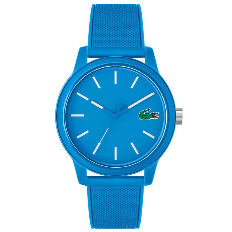 Lacoste Unisex Quartz Blue Silicone Strap Blue Dial 42mm Watch 2011193 UAE DUBAI AJMAN SHARJAH ABU DHABI RAS AL KHAIMA UMM UL QUWAIN ALAIN FUJAIRAH