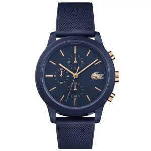 Lacoste Men’s Quartz Blue Silicone Strap Blue Dial 44mm Watch 2011013 UAE DUBAI AJMAN SHARJAH ABU DHABI RAS AL KHAIMA UMM UL QUWAIN ALAIN FUJAIRAH