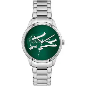 Lacoste Women’s Quartz Silver Stainless Steel Green Dial 36mm Watch 2001190 UAE DUBAI AJMAN SHARJAH ABU DHABI RAS AL KHAIMA UMM UL QUWAIN ALAIN FUJAIRAH