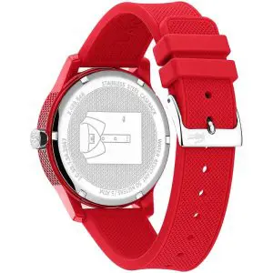 Lacoste Men’s Quartz Red Silicone Strap Red Dial 42mm Watch 2010988