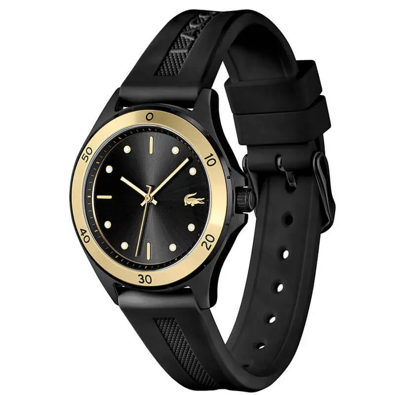 Lacoste Women’s Quartz Black Silicone Strap Black Dial 38mm Watch 2001223 UAE DUBAI AJMAN SHARJAH ABU DHABI RAS AL KHAIMA UMM UL QUWAIN ALAIN FUJAIRAH