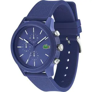 Lacoste Men’s Quartz Blue Silicone Strap Blue Dial 44mm Watch 2010970 UAE DUBAI AJMAN SHARJAH ABU DHABI RAS AL KHAIMA UMM UL QUWAIN ALAIN FUJAIRAH