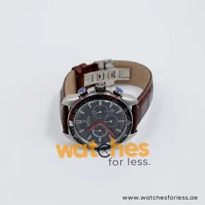 Festina Men’s Quartz Brown Leather Strap Black Dial 44mm Watch F20377/11