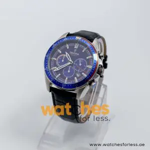 Festina Men’s Quartz Black Leather Strap Blue Dial 44mm Watch F20377/9 UAE DUBAI AJMAN SHARJAH ABU DHABI RAS AL KHAIMA UMM UL QUWAIN ALAIN FUJAIRAH
