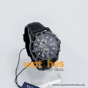 Festina Men’s Quartz Black Leather Strap Black Dial 45mm Watch F20339/2