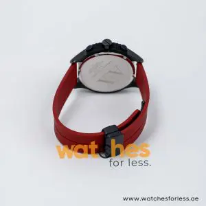 Armani Exchange Men’s Quartz Maroon Silicone Strap Grey Dial 47mm Watch AX1212/2 UAE DUBAI AJMAN SHARJAH ABU DHABI RAS AL KHAIMA UMM UL QUWAIN ALAIN FUJAIRAH