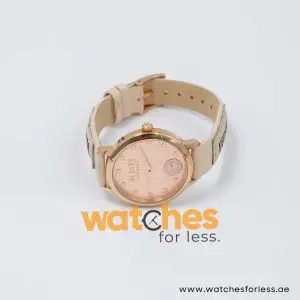 Versus by Versace Women’s Quartz Cream Leather Strap Rose Gold Dial 36mm Watch VSP021311 UAE DUBAI AJMAN SHARJAH ABU DHABI RAS AL KHAIMA UMM UL QUWAIN ALAIN FUJAIRAH
