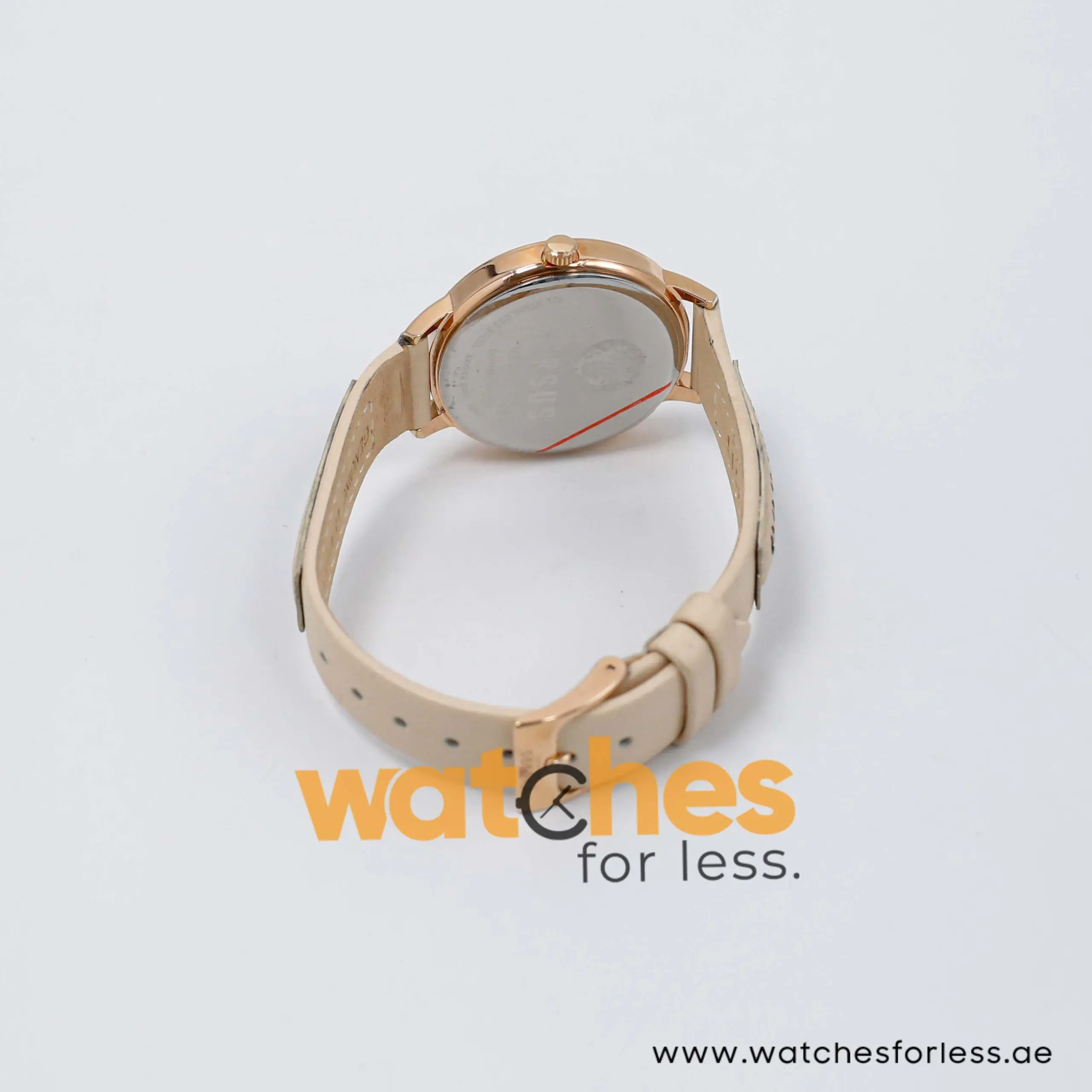 Versus by Versace Women’s Quartz Cream Leather Strap Rose Gold Dial 36mm Watch VSP021311