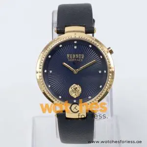 Versus by Versace Women’s Quartz Black Leather Strap Black Dial 38mm Watch VSP989132 UAE DUBAI AJMAN SHARJAH ABU DHABI RAS AL KHAIMA UMM UL QUWAIN ALAIN FUJAIRAH