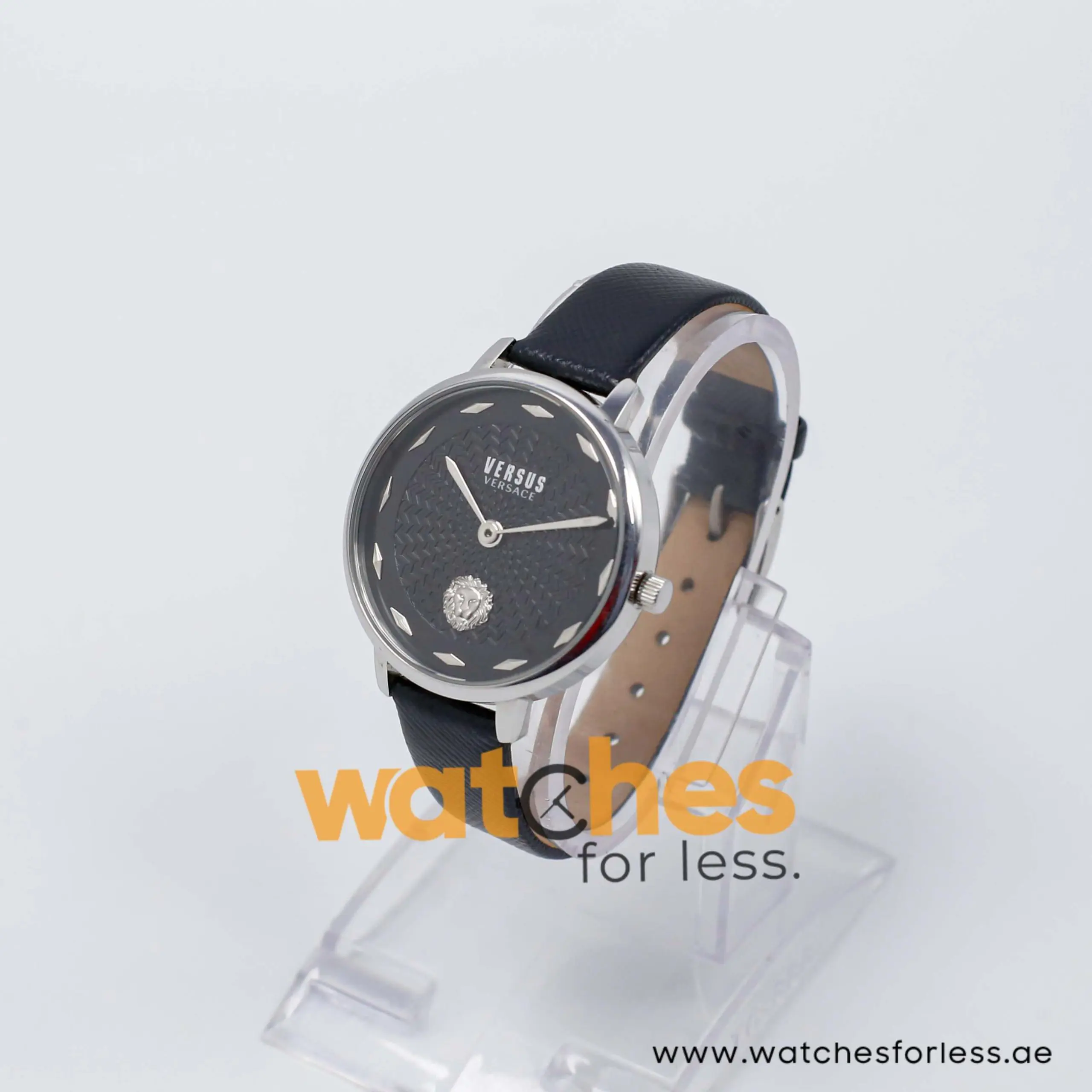 Versus by Versace Women’s Quartz Black Leather Strap Black Dial 36mm Watch VSP1S0119