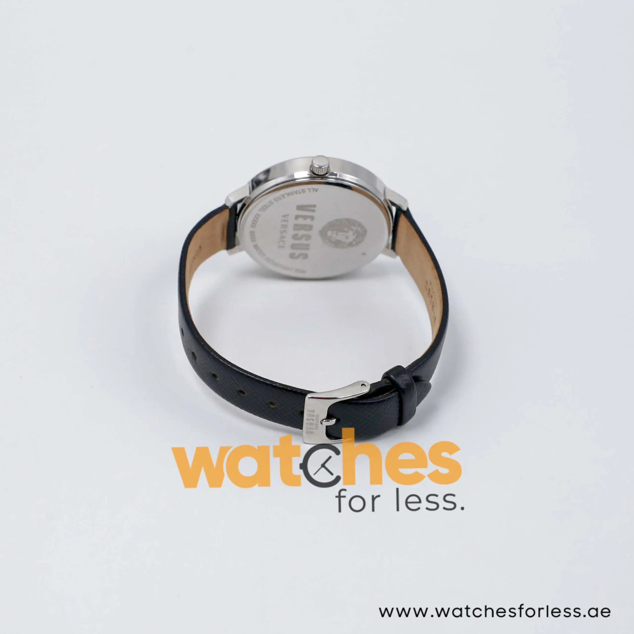 Versus by Versace Women’s Quartz Black Leather Strap Black Dial 36mm Watch VSP1S0119 UAE DUBAI AJMAN SHARJAH ABU DHABI RAS AL KHAIMA UMM UL QUWAIN ALAIN FUJAIRAH