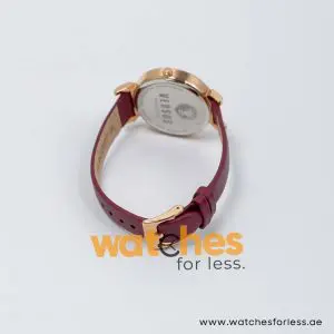 Versus by Versace Women’s Quartz Plum Leather Strap Rose Gold Dial 35mm Watch VSPEO0419 UAE DUBAI AJMAN SHARJAH ABU DHABI RAS AL KHAIMA UMM UL QUWAIN ALAIN FUJAIRAH