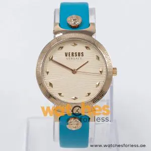Versus by Versace Women’s Quartz Sea Green Leather Strap Rose Gold Dial 35mm Watch VSPEO0319 UAE DUBAI AJMAN SHARJAH ABU DHABI RAS AL KHAIMA UMM UL QUWAIN ALAIN FUJAIRAH
