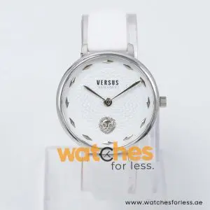 Versus by Versace Women’s Quartz White Leather Strap White Dial 36mm Watch VSP1S0819 UAE DUBAI AJMAN SHARJAH ABU DHABI RAS AL KHAIMA UMM UL QUWAIN ALAIN FUJAIRAH