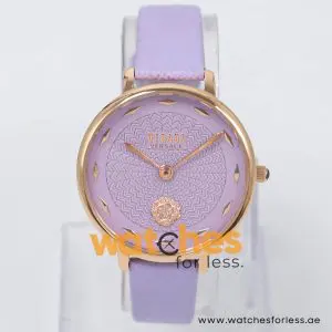 Versus by Versace Women’s Quartz Purple Leather Strap Purple Dial 36mm Watch VSP1S0719