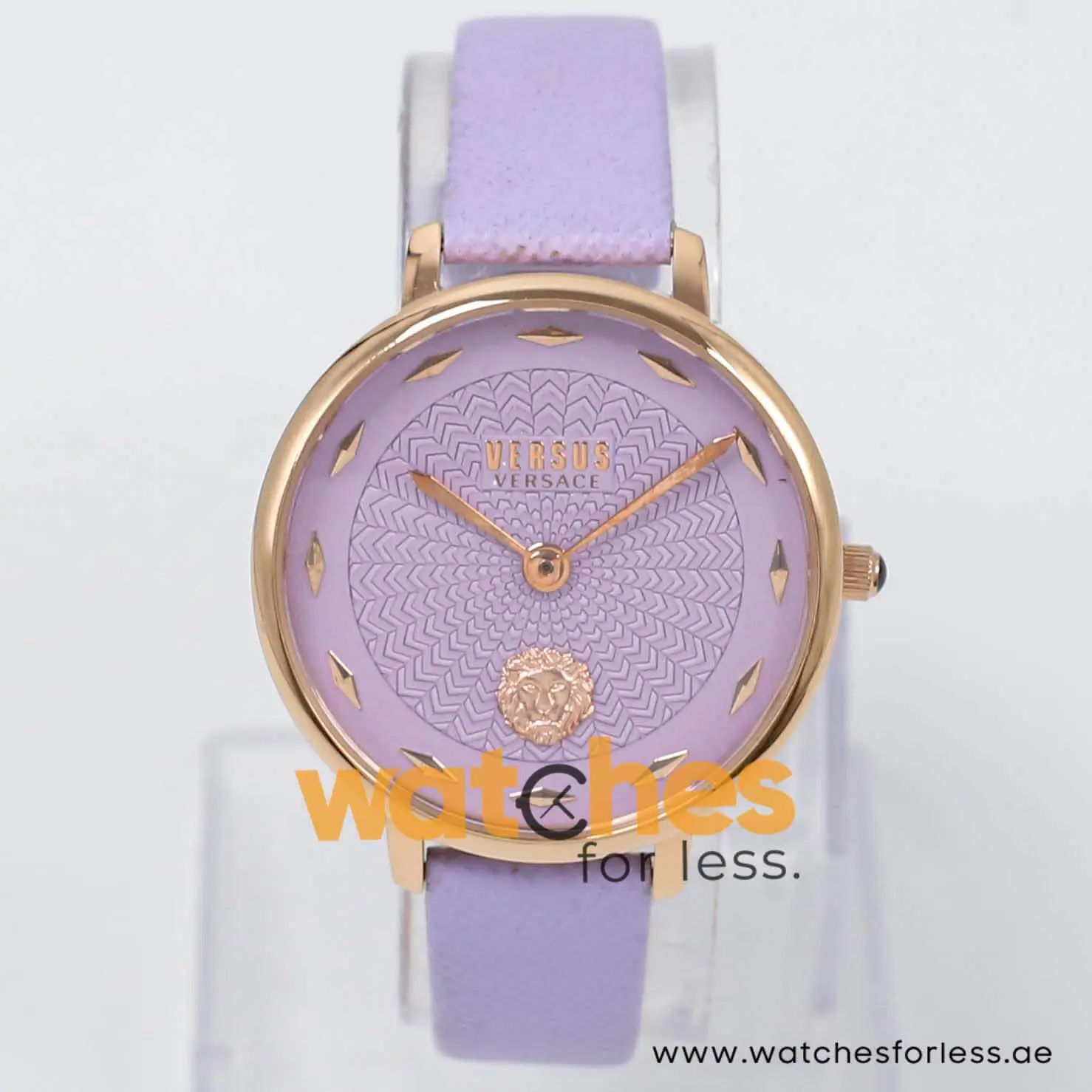 Versus by Versace Women’s Quartz Purple Leather Strap Purple Dial 36mm Watch VSP1S0719