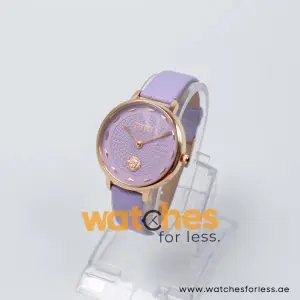 Versus by Versace Women’s Quartz Purple Leather Strap Purple Dial 36mm Watch VSP1S0719