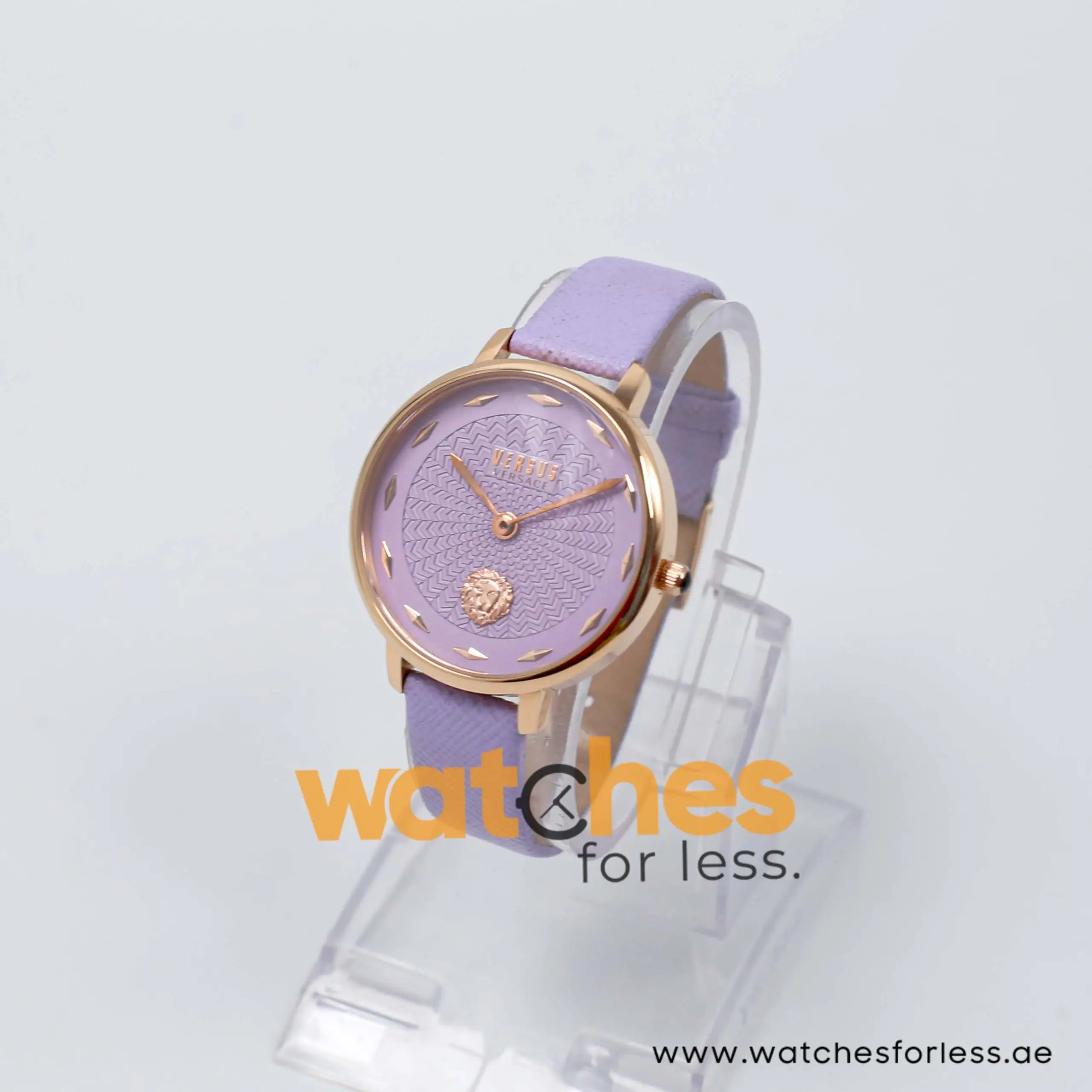 Versus by Versace Women’s Quartz Purple Leather Strap Purple Dial 36mm Watch VSP1S0719