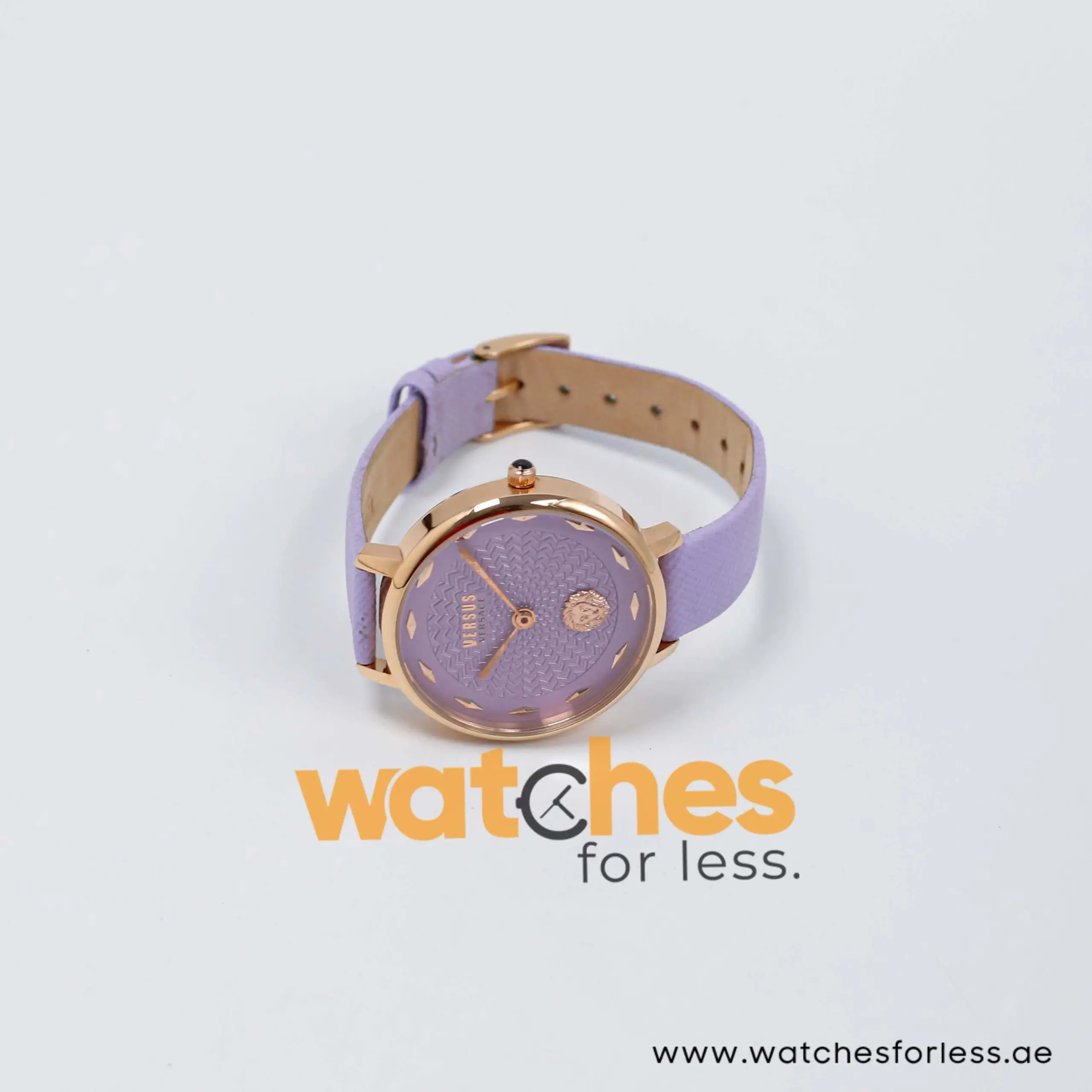 Versus by Versace Women’s Quartz Purple Leather Strap Purple Dial 36mm Watch VSP1S0719