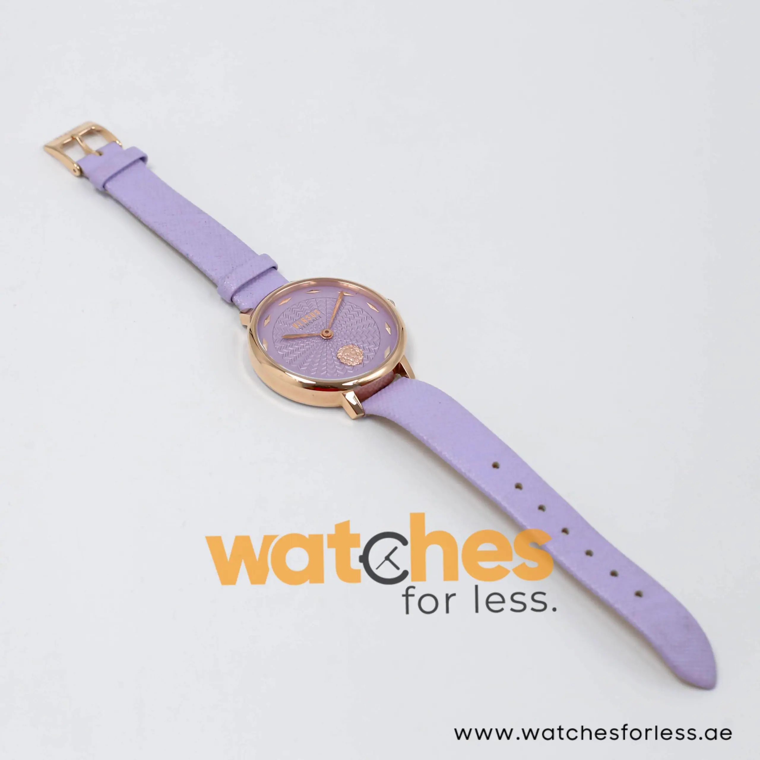 Versus by Versace Women’s Quartz Purple Leather Strap Purple Dial 36mm Watch VSP1S0719