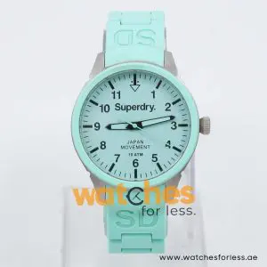 Superdry Women’s Quartz SeaFoam Green Silicone Chain SeaFoam Dial 39mm Watch SYL120M