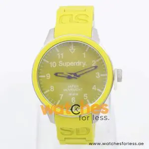 Superdry Unisex Quartz Green Silicone Chain Green Dial 44mm Watch SYG123PN