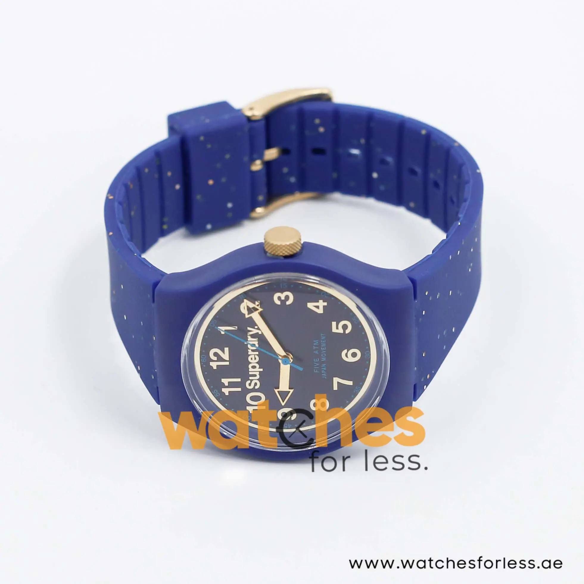 Superdry Women’s/Kids Quartz Navy Blue Silicone Strap Blue Dial 38mm Watch SYL167U - Image 2