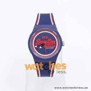 Superdry Unisex Quartz Blue Silicone Strap Blue Dial 38mm Watch SYG198UR UAE DUBAI AJMAN SHARJAH ABU DHABI RAS AL KHAIMA UMM UL QUWAIN ALAIN FUJAIRAH