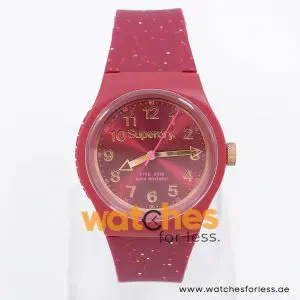 Superdry Women’s Quartz Plum Silicone Strap Plum Dial 38mm Watch SYL167R